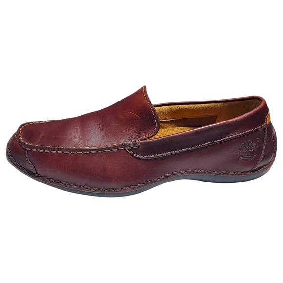 Timberland Men's Annapolis Slip On Brown Leather Loafer Shoes Mens Size 7 - Picture 1 of 9